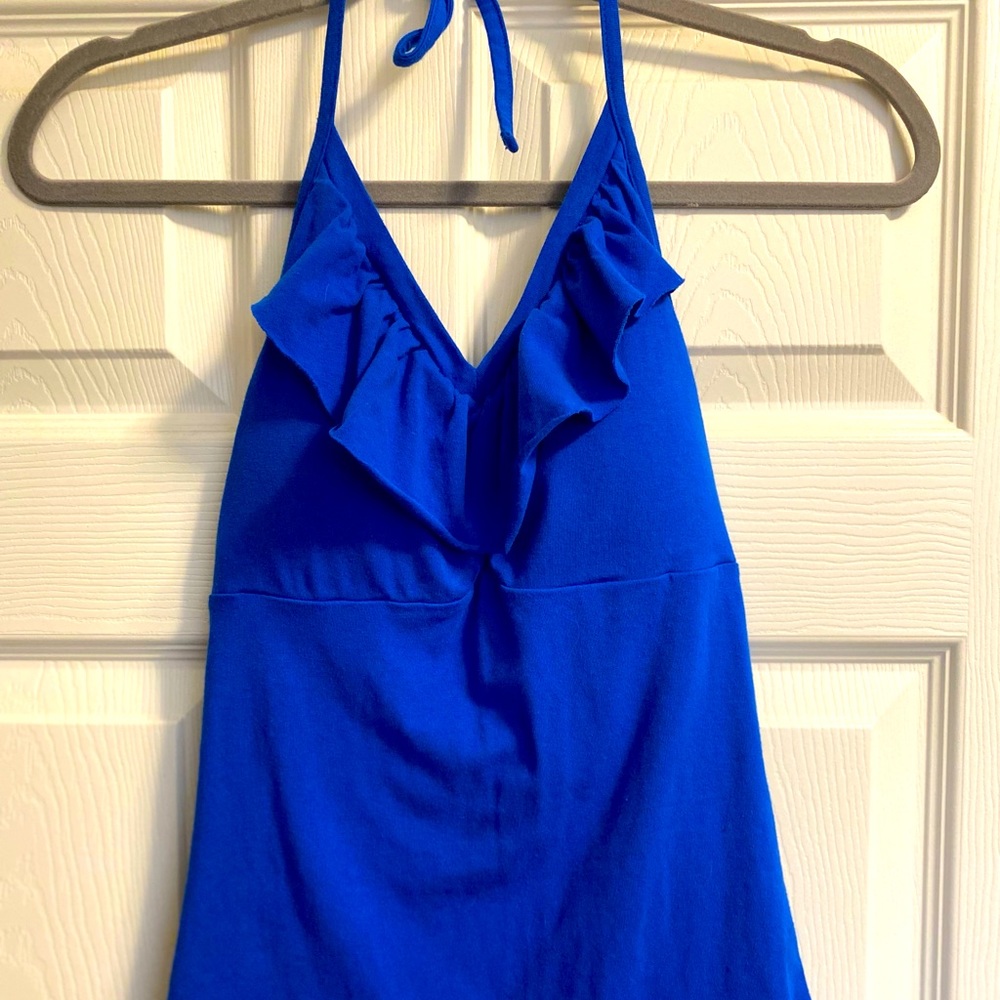 OP Ruffle Halter Top